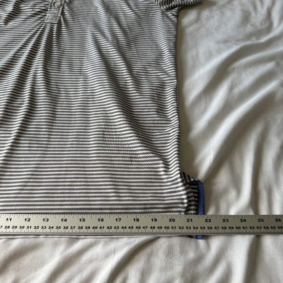 RLX Ralph Lauren Men's Striped Performance Golf Polo Shirt Gray Size Medium PCG - Picture 14 of 15